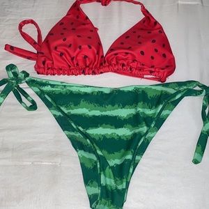 Two-piece watermelon bikini 🍉